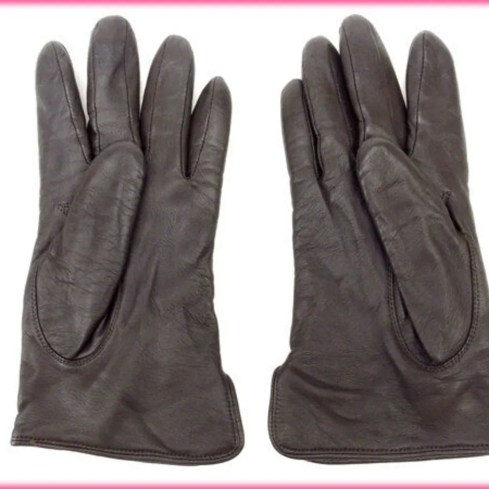 Chloe gloves Brown Woman Authentic Used